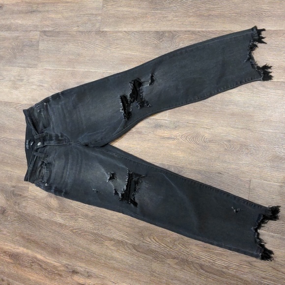 Judy Blue Denim - Judy Blue Distressed Black Jeans, Size 0/24
